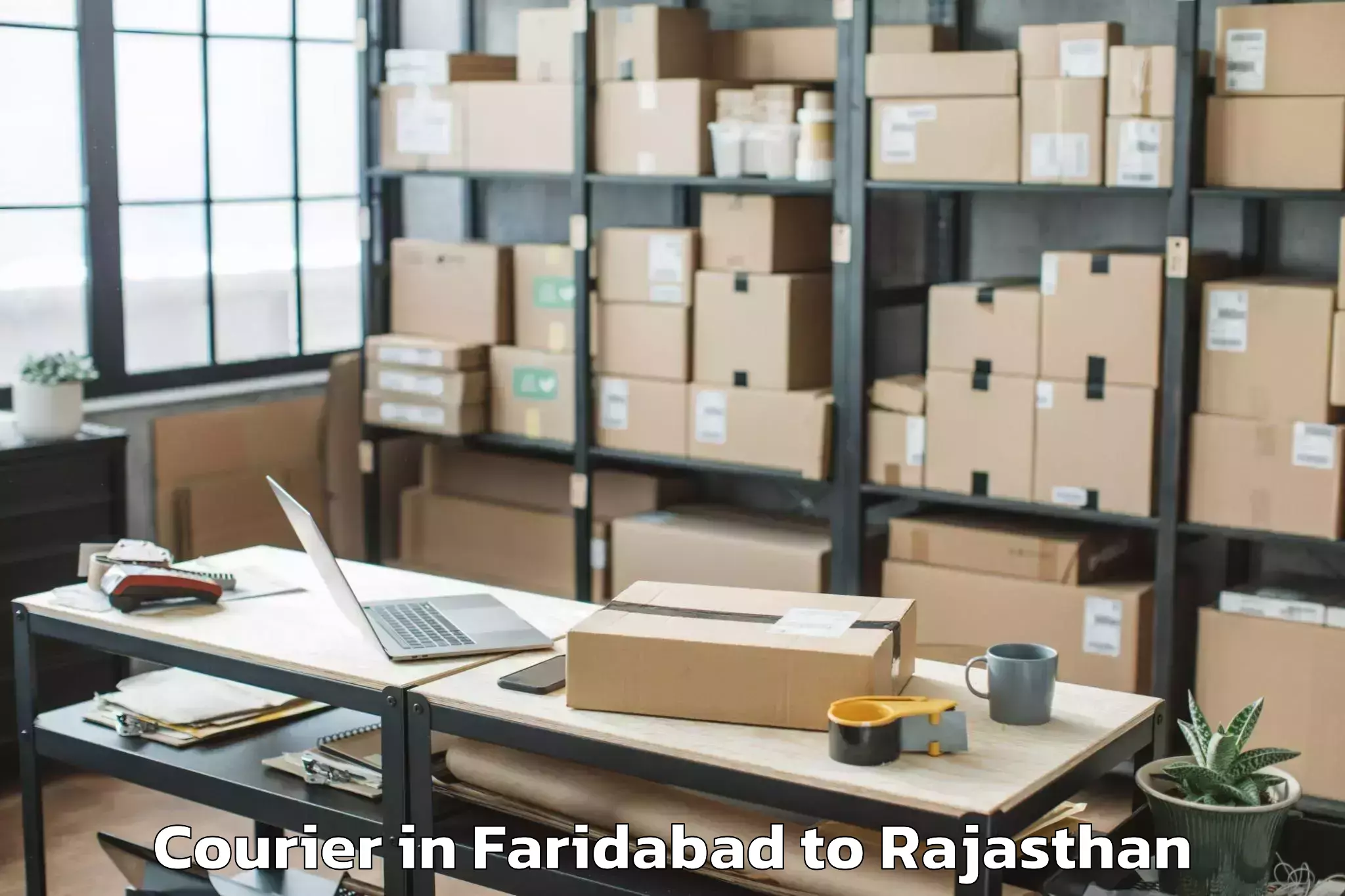 Book Faridabad to Sujangarh Courier